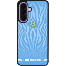 Coque Samsung Galaxy A57 5G - Silicone rigide noir Maillot de football RD Congo 2026 personnalisable