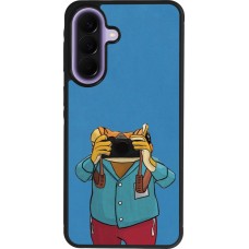 Samsung Galaxy A57 5G Case Hülle - Silikon schwarz Frog with camera DTMF