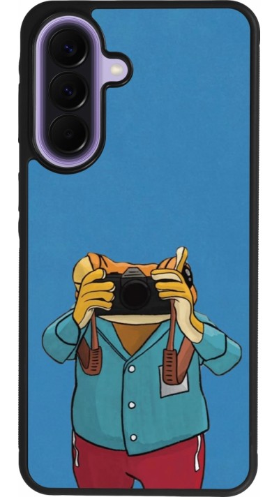 Samsung Galaxy A57 5G Case Hülle - Silikon schwarz Frog with camera DTMF