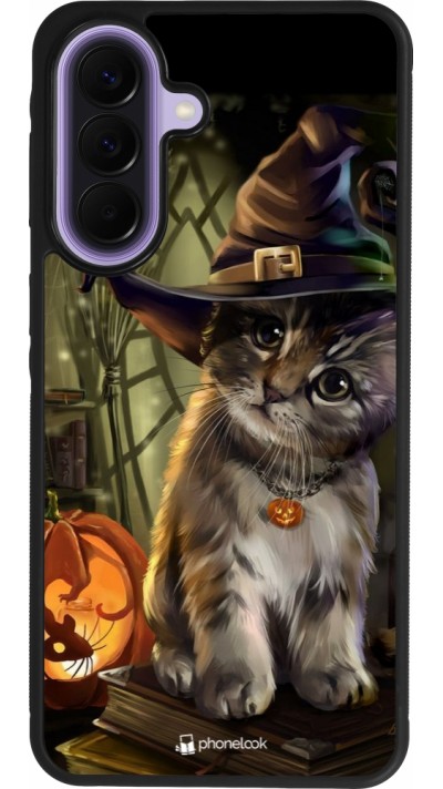 Samsung Galaxy A57 5G Case Hülle - Silikon schwarz Halloween 21 Witch cat