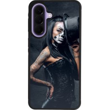 Coque Samsung Galaxy A57 5G - Silicone rigide noir Halloween 22 Tattooed Girl