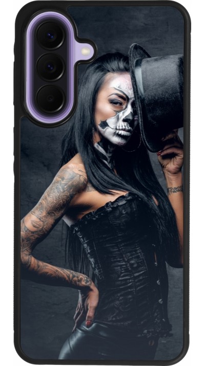 Samsung Galaxy A57 5G Case Hülle - Silikon schwarz Halloween 22 Tattooed Girl