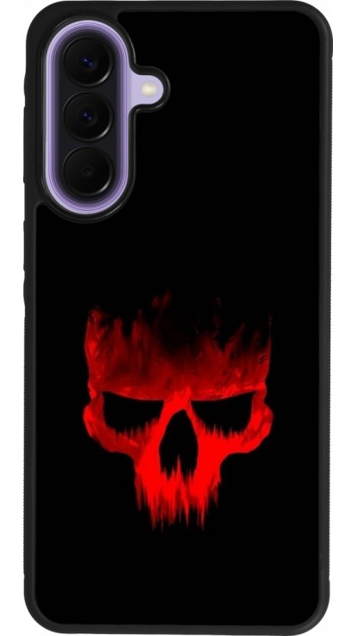 Samsung Galaxy A57 5G Case Hülle - Silikon schwarz Halloween 2023 scary skull