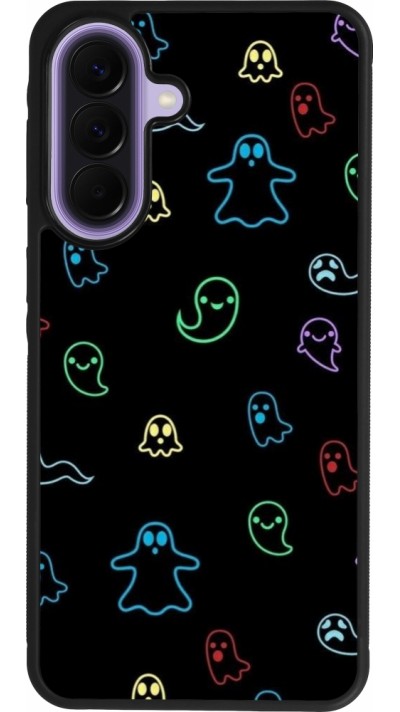 Samsung Galaxy A57 5G Case Hülle - Silikon schwarz Halloween 2024 colorful ghosts