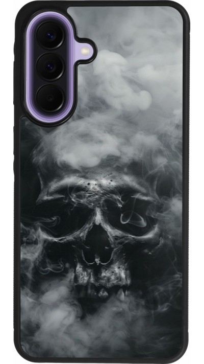 Samsung Galaxy A57 5G Case Hülle - Silikon schwarz Halloween 2024 smoky skull