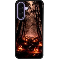 Samsung Galaxy A57 5G Case Hülle - Silikon schwarz Halloween 2025 Road of Terrifying Pumpkins