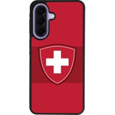 Coque Samsung Galaxy A57 5G - Silicone rigide noir Hockey World Championship Ecusson Suisse