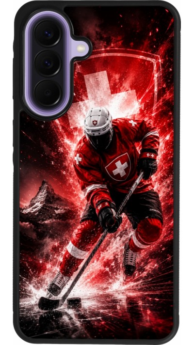 Coque Samsung Galaxy A57 5G - Silicone rigide noir Hockey World Championship Player
