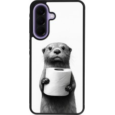 Samsung Galaxy A57 5G Case Hülle - Silikon schwarz Otter Toilettenpapier