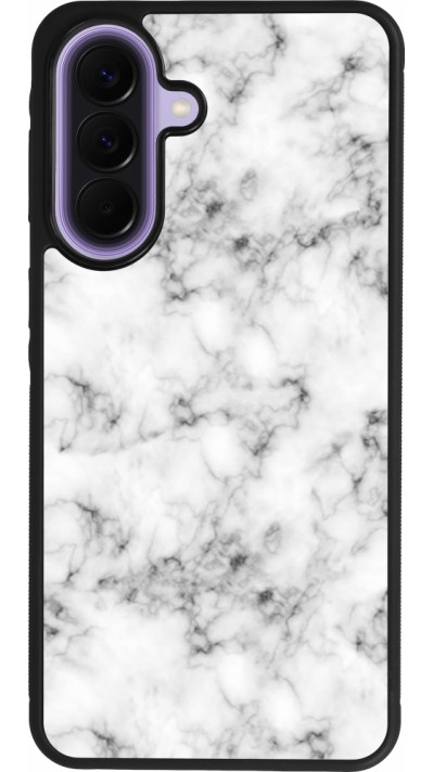 Samsung Galaxy A57 5G Case Hülle - Silikon schwarz Marble 01