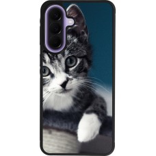 Samsung Galaxy A57 5G Case Hülle - Silikon schwarz Meow 23