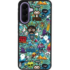 Samsung Galaxy A57 5G Case Hülle - Silikon schwarz Mixed Cartoons Turquoise