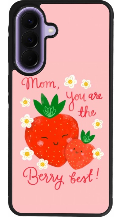 Coque Samsung Galaxy A57 5G - Silicone rigide noir Mom 2026 Berry best