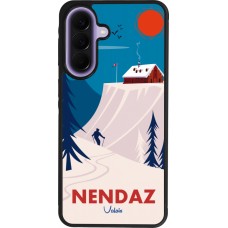 Samsung Galaxy A57 5G Case Hülle - Silikon schwarz Nendaz Cabane Ski