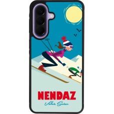 Coque Samsung Galaxy A57 5G - Silicone rigide noir Nendaz Ski Downhill