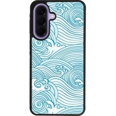 Samsung Galaxy A57 5G Case Hülle - Silikon schwarz Ocean Waves