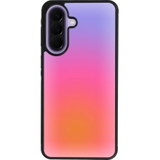 Coque Samsung Galaxy A57 5G - Silicone rigide noir Orange Pink Blue Gradient