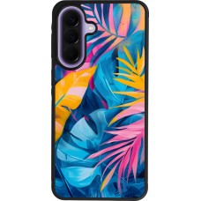 Samsung Galaxy A57 5G Case Hülle - Silikon schwarz Palms Blue