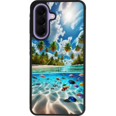 Coque Samsung Galaxy A57 5G - Silicone rigide noir Plage Paradis