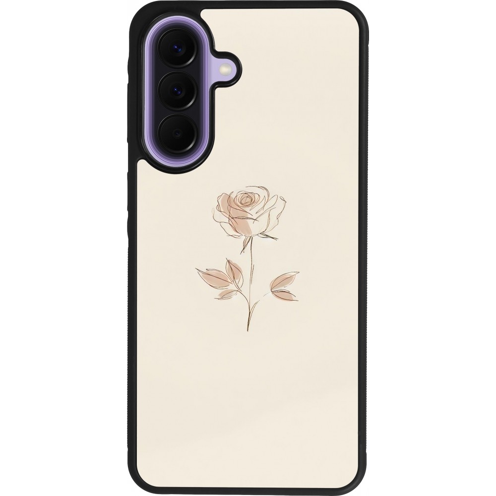 Samsung Galaxy A57 5G Case Hülle - Silikon schwarz Rosa Sand Minimalistisch