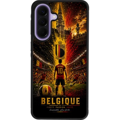 Samsung Galaxy A57 5G Case Hülle - Silikon schwarz Fussball Belgien splash 2026