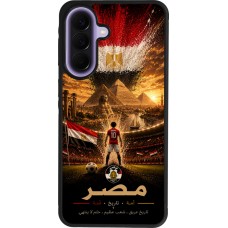 Coque Samsung Galaxy A57 5G - Silicone rigide noir Football Égypte splash 2026