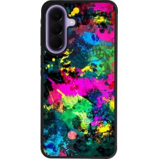 Samsung Galaxy A57 5G Case Hülle - Silikon schwarz Splash paint