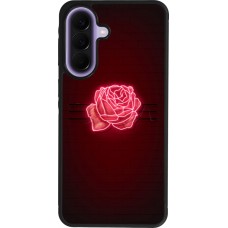 Samsung Galaxy A57 5G Case Hülle - Silikon schwarz Spring 23 neon rose