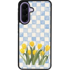 Samsung Galaxy A57 5G Case Hülle - Silikon schwarz Blue vichy tulips Spring 2026