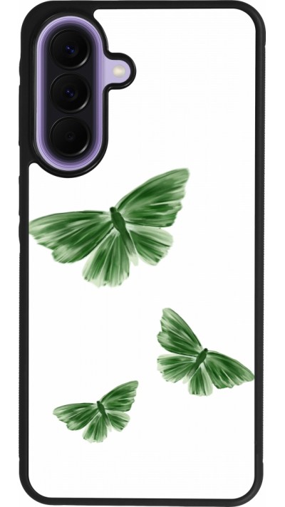 Samsung Galaxy A57 5G Case Hülle - Silikon schwarz Butterflies Spring 2026