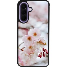 Samsung Galaxy A57 5G Case Hülle - Silikon schwarz Cherry tree Spring 2026