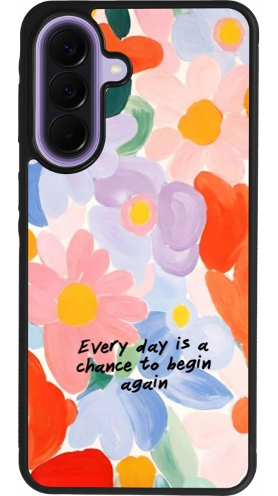 Samsung Galaxy A57 5G Case Hülle - Silikon schwarz Every day is a chance Spring 2026