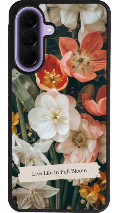 Samsung Galaxy A57 5G Case Hülle - Silikon schwarz Full Bloom Spring 2026