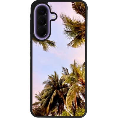 Samsung Galaxy A57 5G Case Hülle - Silikon schwarz Summer 2023 palm tree vibe