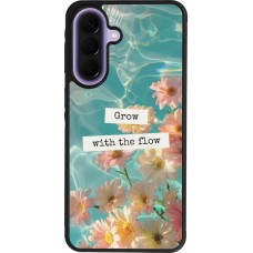 Samsung Galaxy A57 5G Case Hülle - Silikon schwarz Summer 2025 Grow with the flow