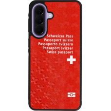 Samsung Galaxy A57 5G Case Hülle - Silikon schwarz Swiss Passport
