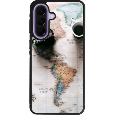 Coque Samsung Galaxy A57 5G - Silicone rigide noir Travel 01