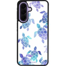 Samsung Galaxy A57 5G Case Hülle - Silikon schwarz Turtles pattern watercolor