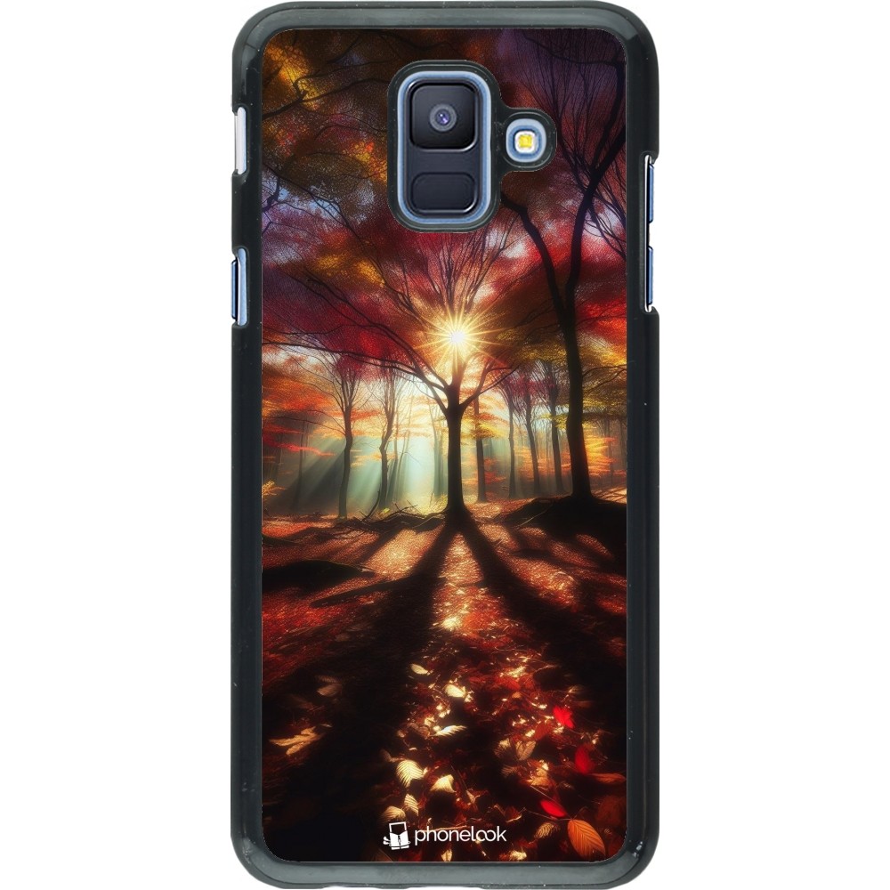 Samsung Galaxy A6 Case Hülle - Herbstlicher goldener Glanz