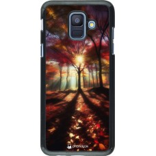 Samsung Galaxy A6 Case Hülle - Herbstlicher goldener Glanz