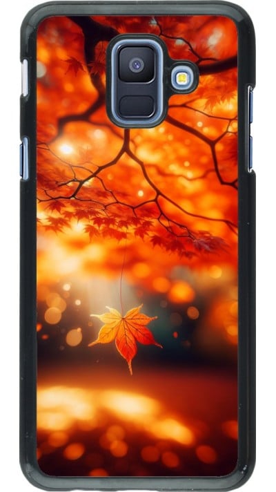 Samsung Galaxy A6 Case Hülle - Herbst Magisch Orange