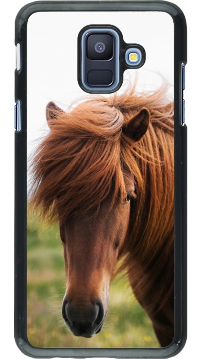 Coque Samsung Galaxy A6 - Autumn 22 horse in the wind