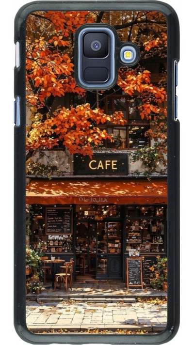 Samsung Galaxy A6 Case Hülle - Autumn 25 Coffee shop