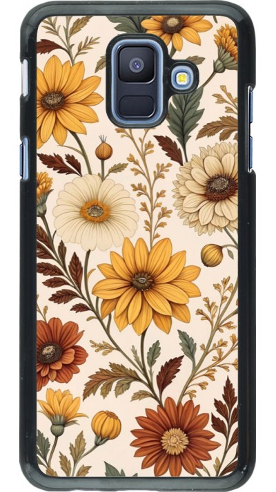Samsung Galaxy A6 Case Hülle - Autumn 25 Flower pattern