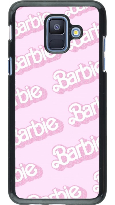Samsung Galaxy A6 Case Hülle - Barbie light pink pattern