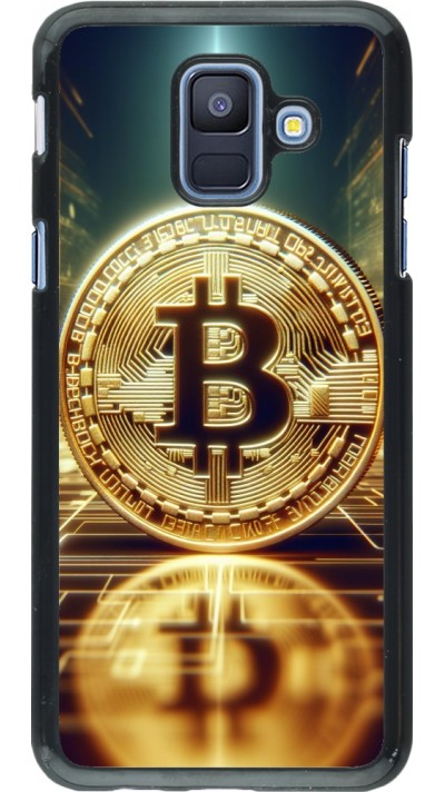 Samsung Galaxy A6 Case Hülle - Bitcoin Stehen