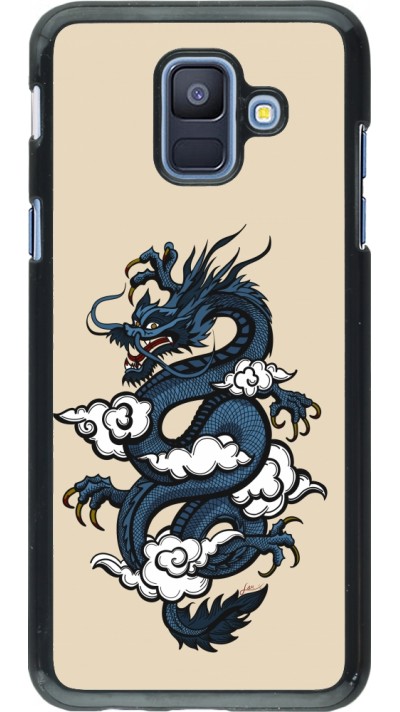 Samsung Galaxy A6 Case Hülle - Blue Dragon Tattoo