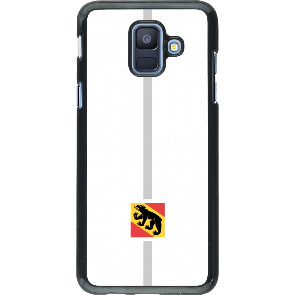 Samsung Galaxy A6 Case Hülle - Kanton BE weiss