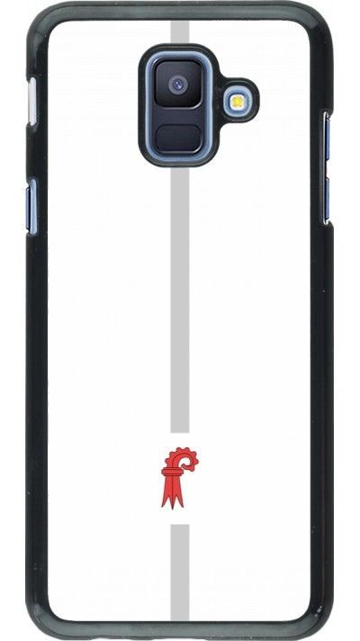 Samsung Galaxy A6 Case Hülle - Kanton BL weiss