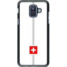 Samsung Galaxy A6 Case Hülle - Kanton CH weiss